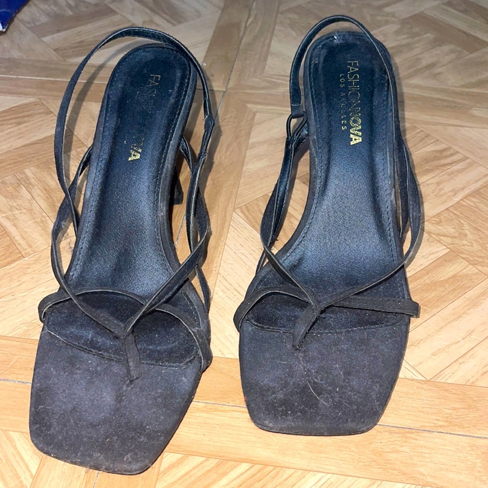 Fashion nova black heels